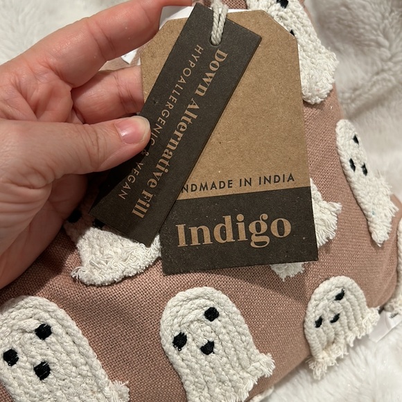 NWT Indigo Moon Viral Tik Tok Ghost Pink Lumbar Pillows - Picture 3 of 4